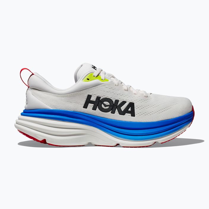 HOKA Bondi 8, scarpe da corsa da uomo, bianco/azzurro virtuale 8