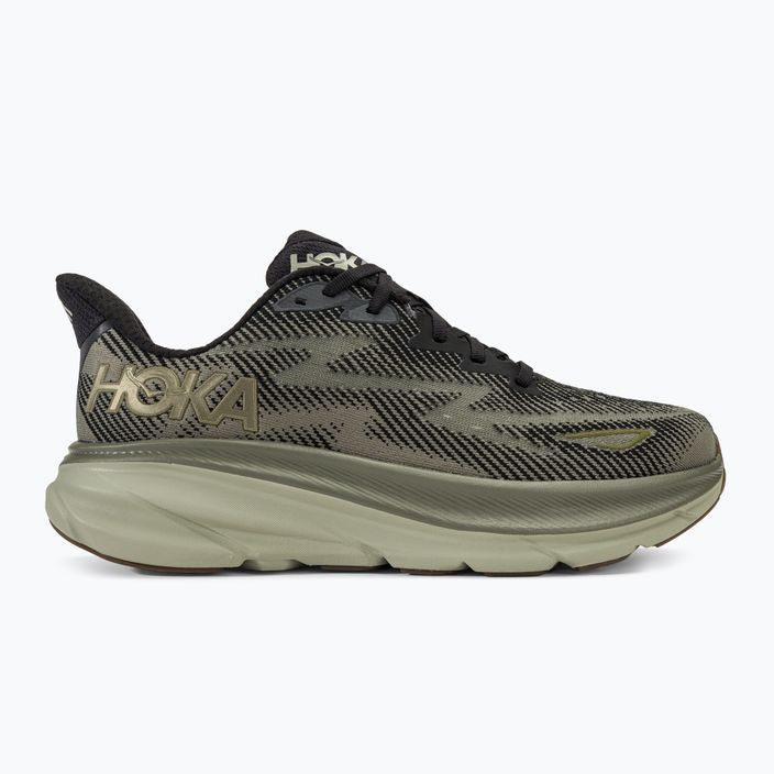 Scarpe da corsa da uomo HOKA Clifton 9 nero/ardesia 2