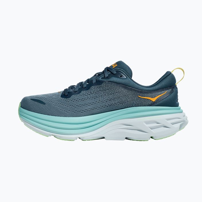 Scarpe da corsa da uomo HOKA Bondi 8 Wide real teal/shadow 3