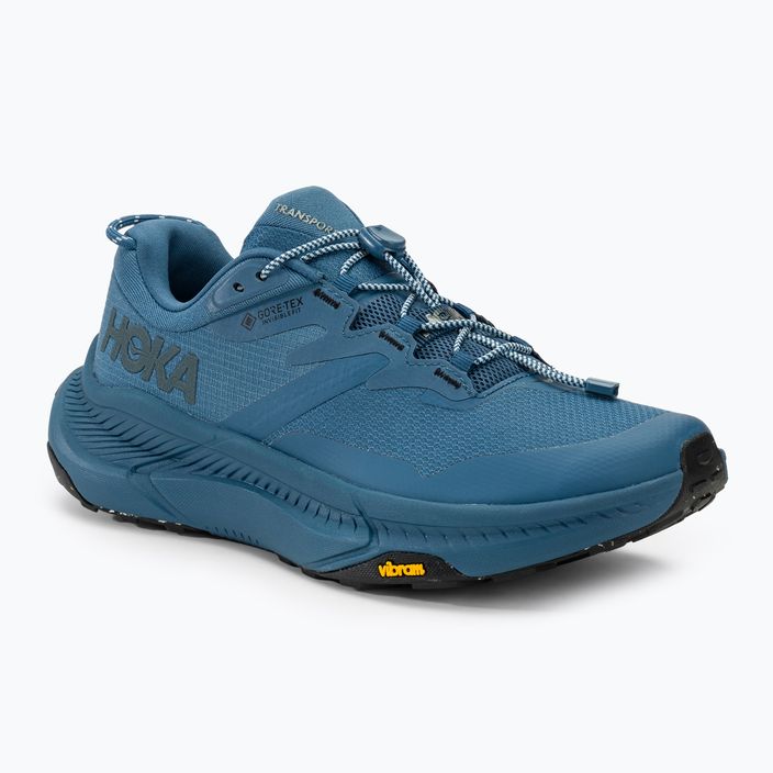 Scarpe da corsa da uomo HOKA Transport GTX, verde acqua reale/verde reale