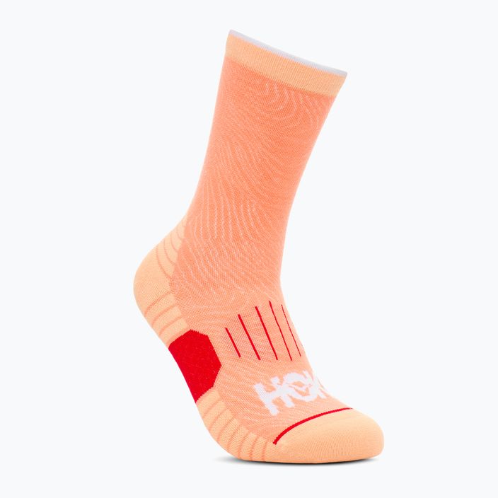 HOKA Crew Run Sock 3 paia di calzini da corsa cerise/papaya/aura 3