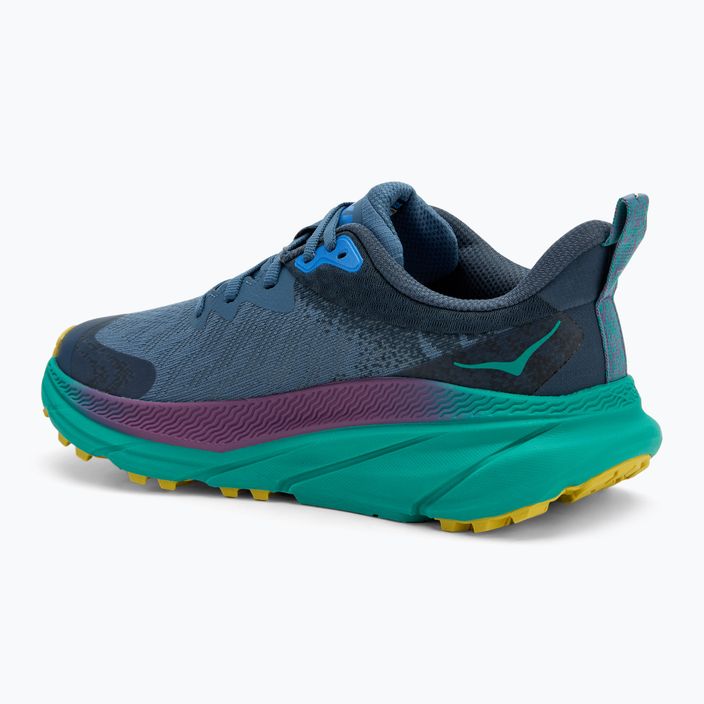 Scarpe da corsa da donna HOKA Challenger 7 GTX verde acqua/tecnologia 3