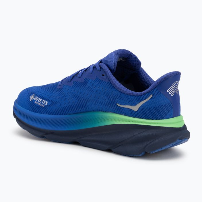 Scarpe da corsa da uomo HOKA Clifton 9 GTX blu abbagliante/cielo della sera 3