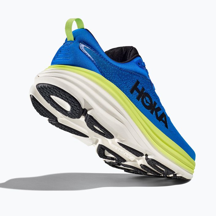 HOKA Bondi 8, scarpe da corsa da uomo in cobalto elettrico/lattuga 6