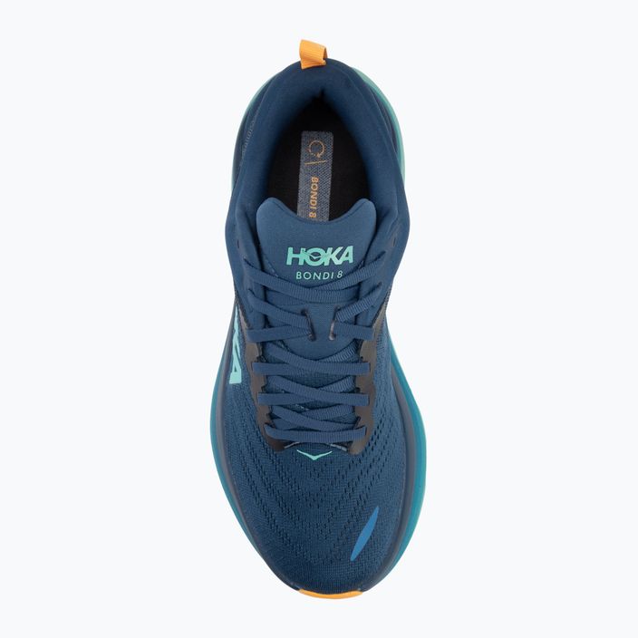 Scarpe da corsa HOKA Bondi 8 mezzanotte/shoreline da uomo 5