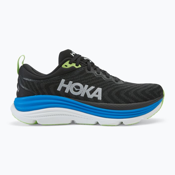 Scarpe da corsa da uomo HOKA Gaviota 5 nero/elettrico cobalto 2