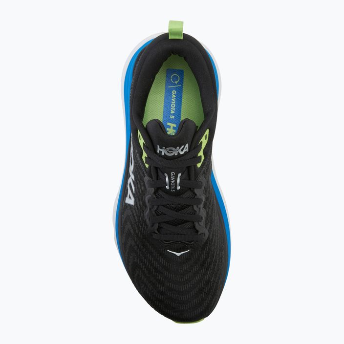 Scarpe da corsa da uomo HOKA Gaviota 5 nero/elettrico cobalto 5