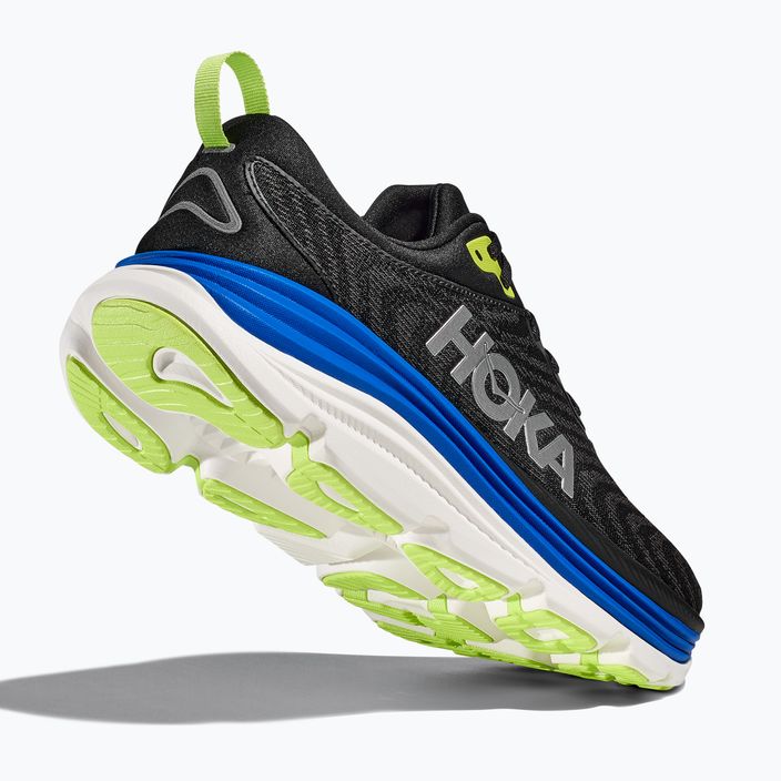 Scarpe da corsa da uomo HOKA Gaviota 5 nero/elettrico cobalto 13