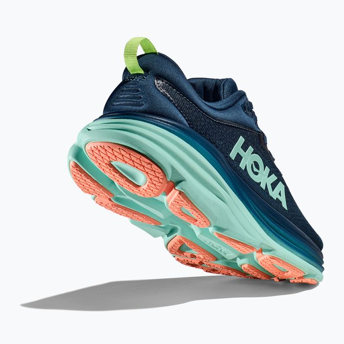 Scarpe da corsa da donna HOKA Bondi 8 mezzanotte/seafoam 6