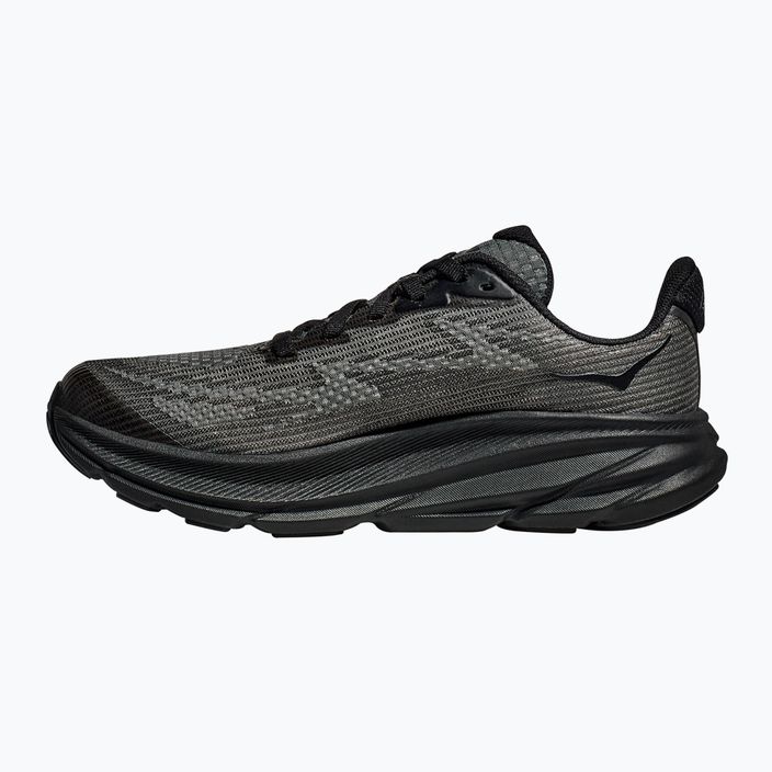 HOKA Clifton 9 nero/carbonio nero scarpe da corsa per bambini 10