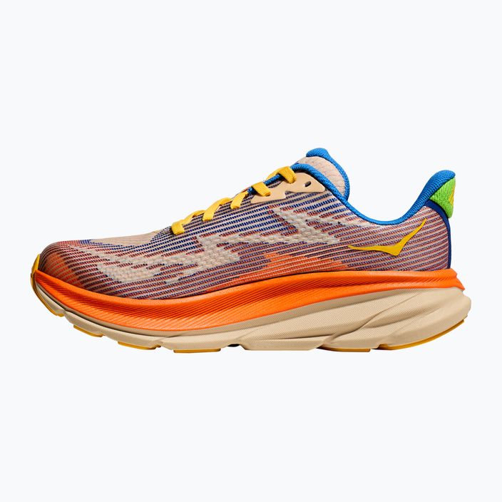 HOKA Clifton 9 scarpe da corsa per bambini ultramarine/elettrico mandarino 10