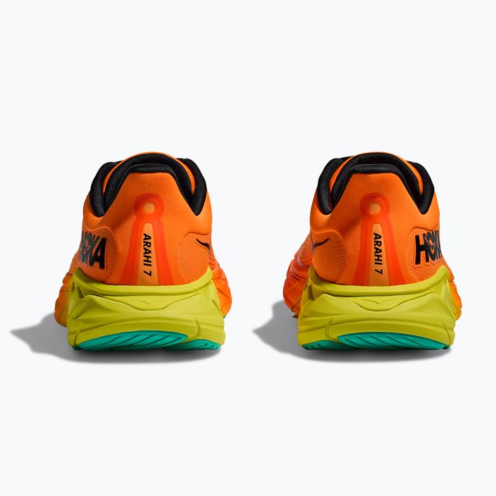 Scarpe da corsa da uomo HOKA Arahi 7 electric tangerine/nero 4