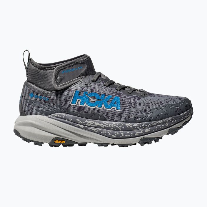 Scarpe da corsa da uomo Hoka Speedgoat 6 MID GTX satellite grigio/polvere di stelle 2