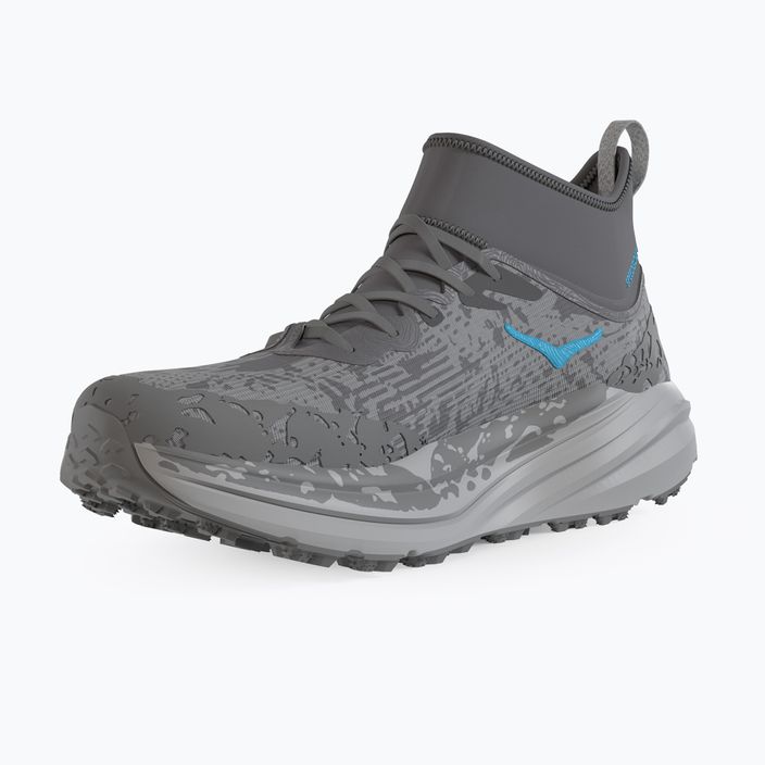 Scarpe da corsa da uomo Hoka Speedgoat 6 MID GTX satellite grigio/polvere di stelle 4