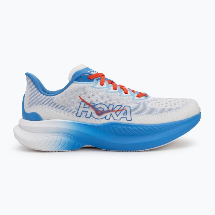 Scarpe da corsa da uomo HOKA Mach 6 bianco/blu virtuale 2