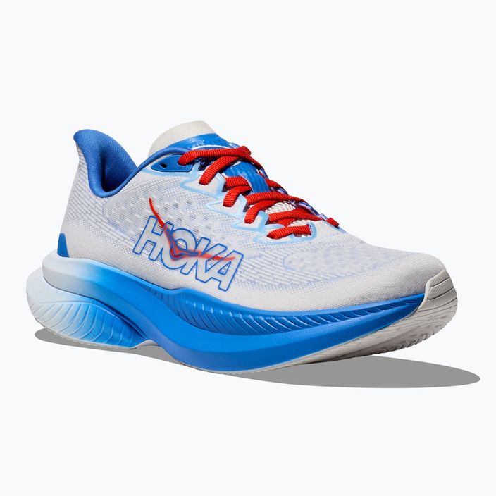 Scarpe da corsa da uomo HOKA Mach 6 bianco/blu virtuale 8