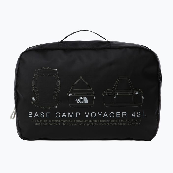 The North Face Base Camp Voyager Duffel 42 l nero/bianco/npf borsa da viaggio 5