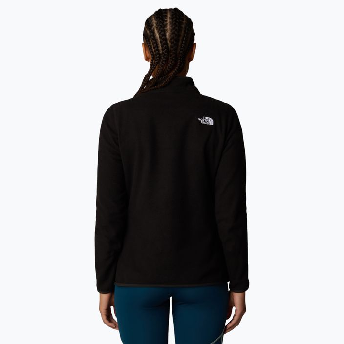 Felpa donna The North Face 100 Glacier 1/4 Zip nero/npf 3