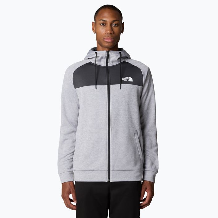 Felpa da uomo The North Face Reaxion Fleece grigio chiaro erica/grigio asfalto