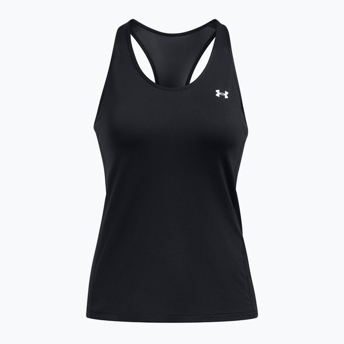 Canotta Under Armour HeatGear Armour Racer nero/bianco da donna per l'allenamento 4