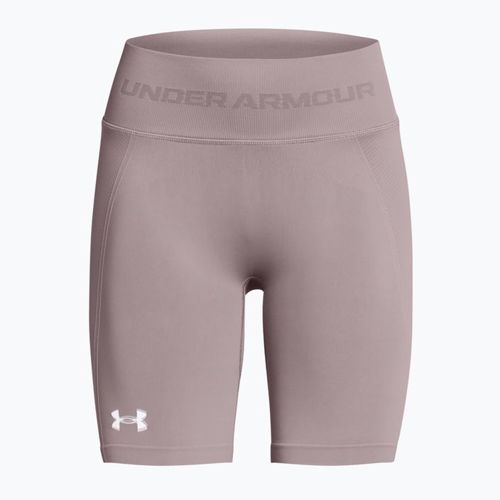 Pantaloncini da allenamento Under Armour Train Seamless tetra grigio/bianco da donna