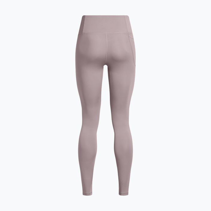 Under Armour Motion tetra grigio/bianco, leggings da allenamento da donna 6