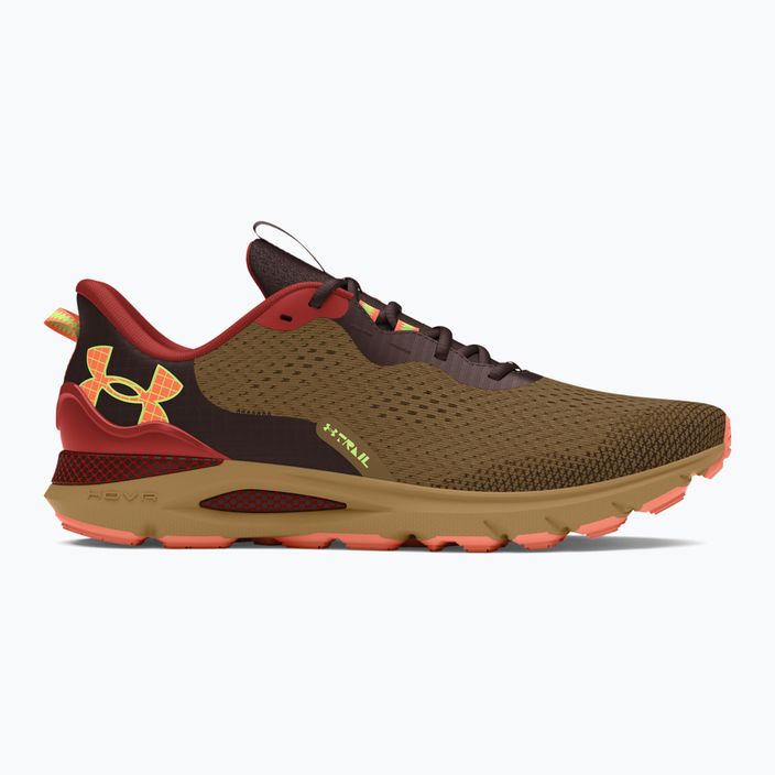 Under Armour Sonic Trail scarpe da corsa da uomo coyote/earthen orange/flare orange 2