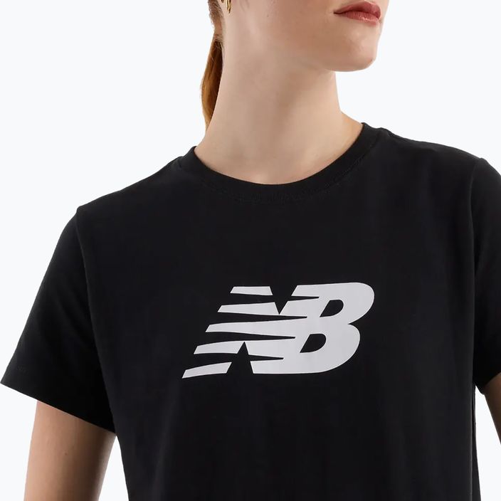 Maglia New Balance Logo donna nero 4