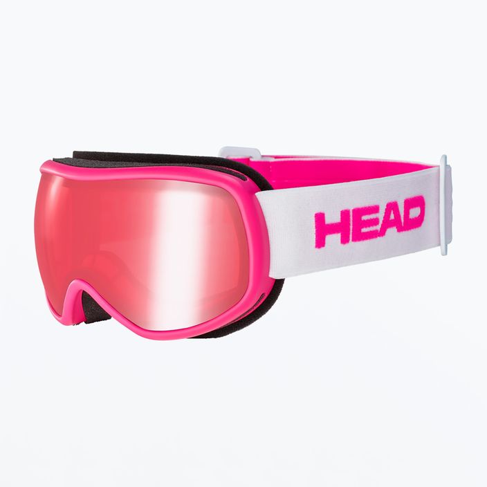 Occhiali da sci per bambini HEAD Ninja rosso/rosa 6