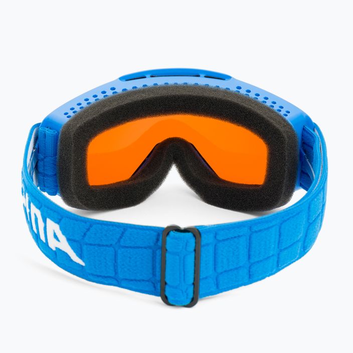 Occhiali da sci Alpina Piney blu opaco/arancione per bambini 3