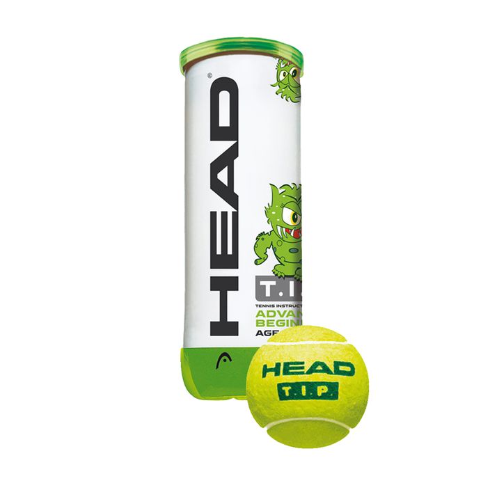 HEAD Tip Verde palline da tennis per bambini 3 pezzi verde 2