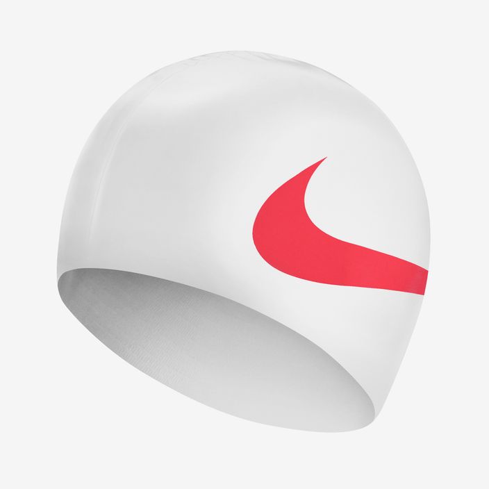 Berretto da bagno Nike Big Swoosh bianco/rosso 3