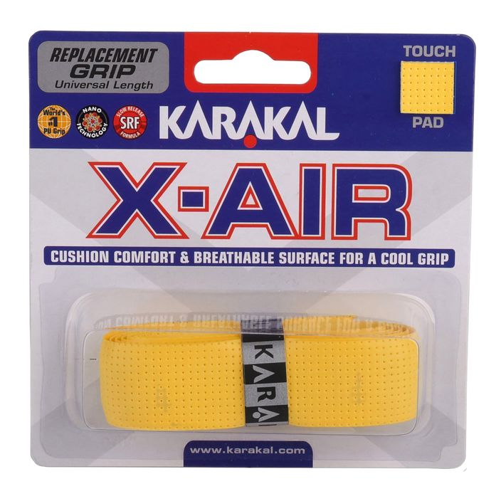 Impacco per racchetta da squash Karakal X-AIR Grip giallo 2