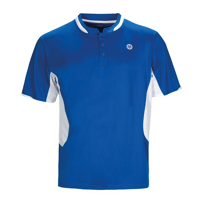 Camicia da squash da uomo Oliver Palma Polo blu/bianco 2