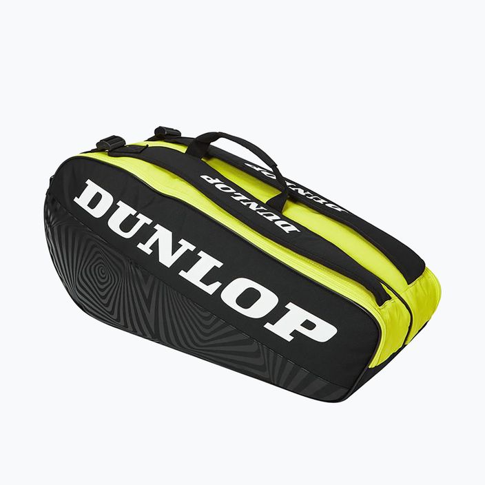 Dunlop D Tac Sx-Club 6Rkt borsa da tennis nera e gialla 10325362 7