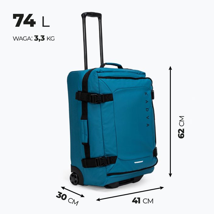 KADVA Lazio valigia da viaggio 74 l blu navy 3