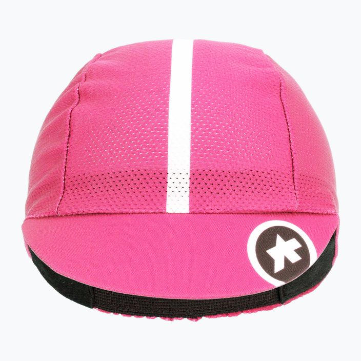 Cappellino da ciclismo ASSOS rosa fluo 3