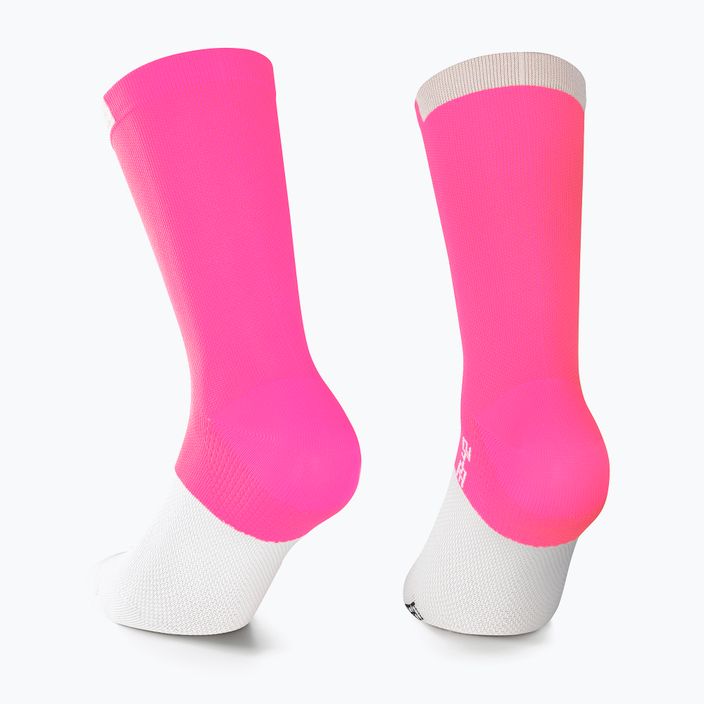 ASSOS GT C2 calze da ciclismo rosa fluo 2