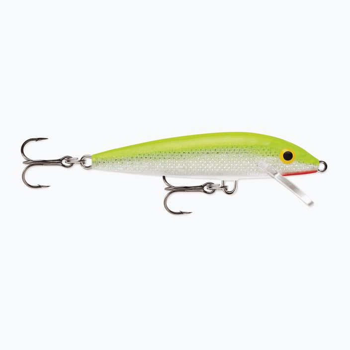 Rapala Original Floater argento fluorescente chartreuse wobbler