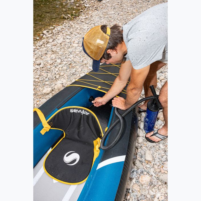 Sevylor Montreal blu/nero kayak gonfiabile per 3 persone 10
