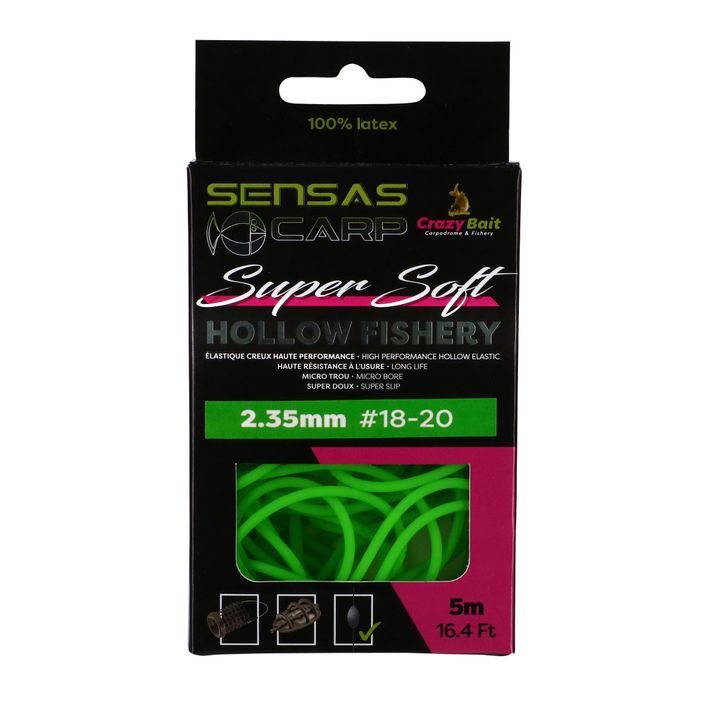 Sensas Hollow Fishery Super Soft 2,35 mm ammortizzatore per asta verde 2