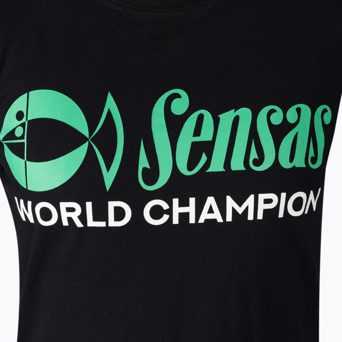 Camicia da pesca Sensas World Champion nera 3
