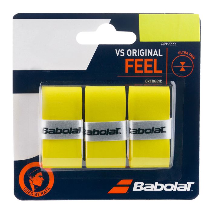 Babolat Vs Original fasce per racchette da tennis 3 pz. giallo 2