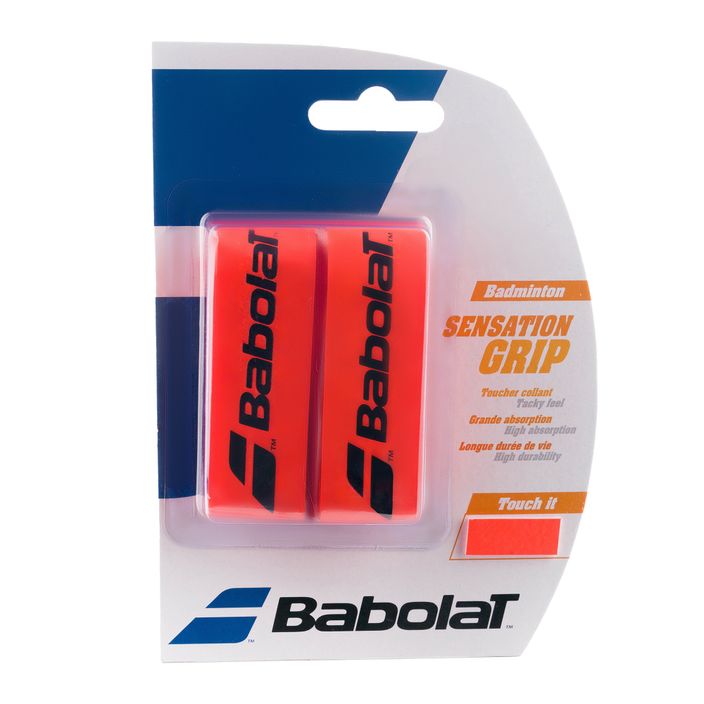 Babolat Grip Sensation Racchette da badminton 2 pezzi fluo/rosso 2