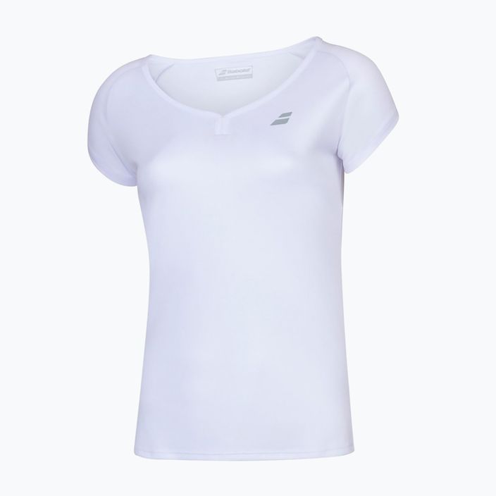 Maglietta da tennis Babolat donna Play Cap Sleeve bianco/bianco