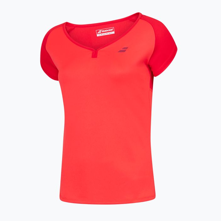 Maglietta da tennis Babolat donna Play Cap Sleeve rosso pomodoro 2
