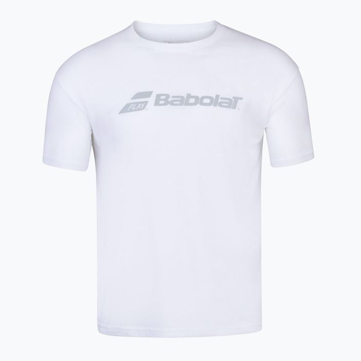 Maglietta da tennis Babolat Exercise da uomo bianco/bianco