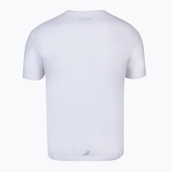 Maglietta da tennis Babolat Exercise da uomo bianco/bianco 2