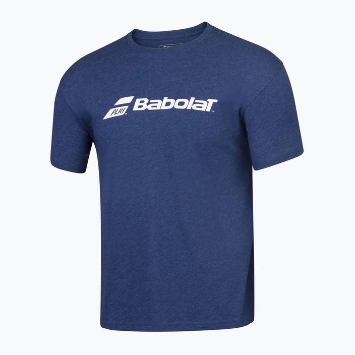 Maglietta da tennis Babolat Exercise estate blu heather da uomo