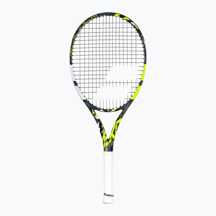 Racchetta da tennis Babolat Pure Aero Junior 26 grigio/giallo/bianco per bambini